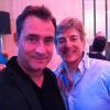 Cédric Hédiard et l'imitateur chanteur William Klank en gala