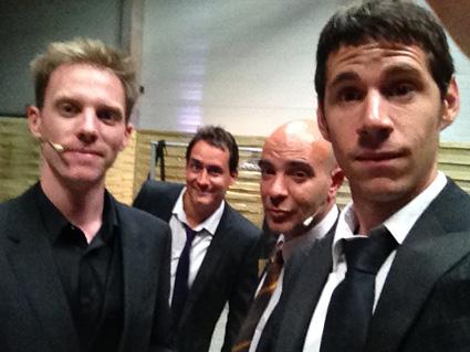 Julien Labigne, Cédric Hédiard, Pierre Manu et Laurent Crespo